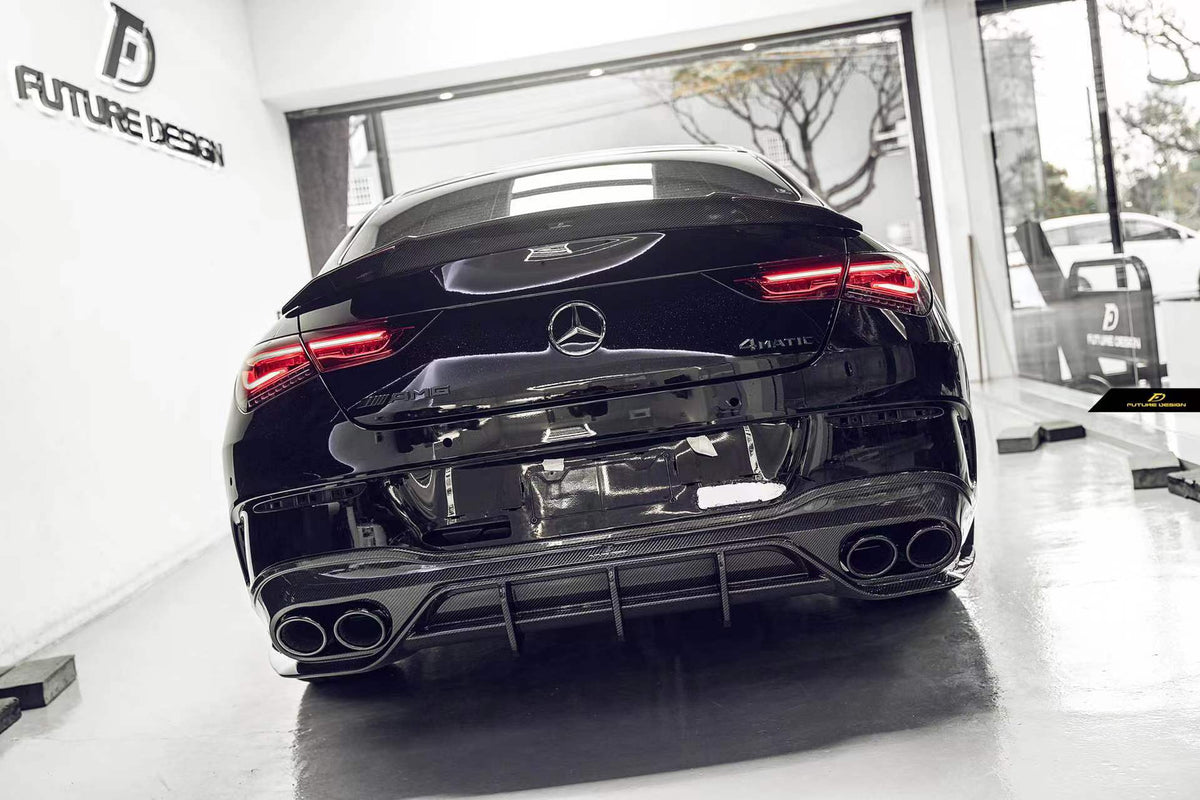 FUTURE DESIGN - MERCEDES CLA C118 GT CARBON FIBRE REAR DIFFUSER - Aero Carbon UK