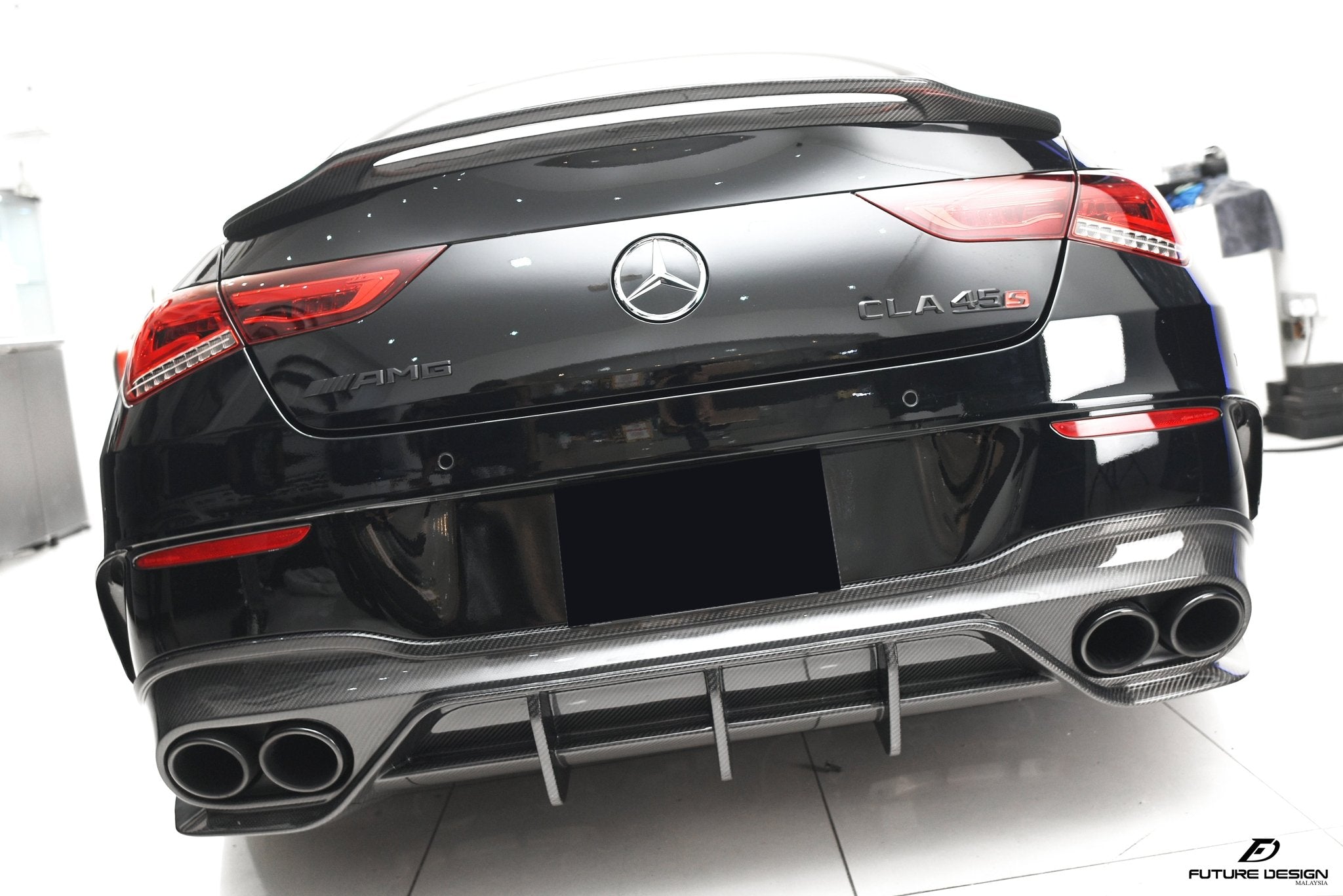 FUTURE DESIGN - MERCEDES CLA C118 GT CARBON FIBRE REAR DIFFUSER - Aero Carbon UK