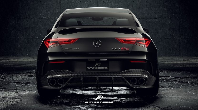 FUTURE DESIGN - MERCEDES CLA C118 GT CARBON FIBRE REAR DIFFUSER - Aero Carbon UK