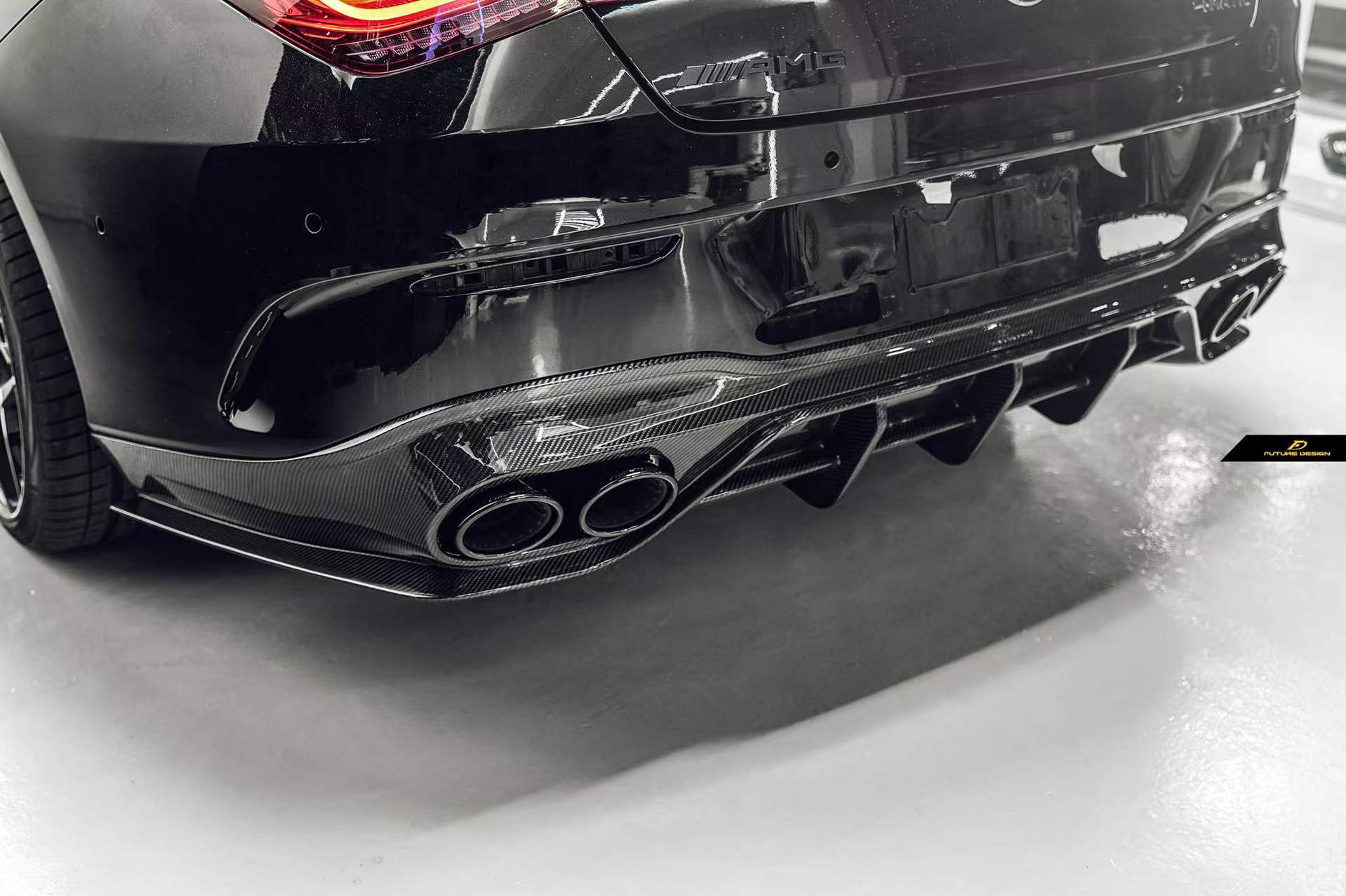 FUTURE DESIGN - MERCEDES CLA C118 GT CARBON FIBRE REAR DIFFUSER - Aero Carbon UK