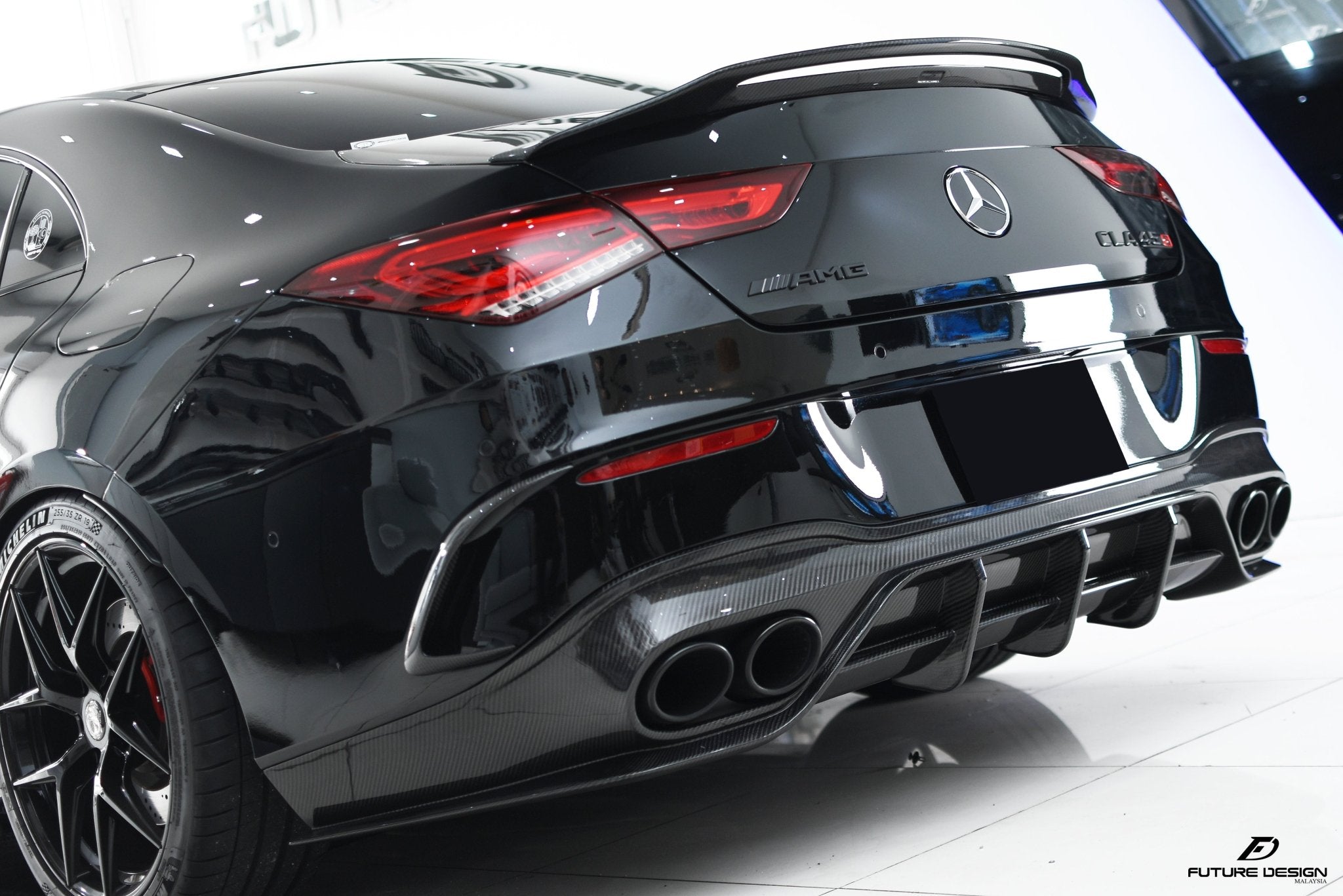 FUTURE DESIGN - MERCEDES CLA C118 GT CARBON FIBRE REAR DIFFUSER - Aero Carbon UK