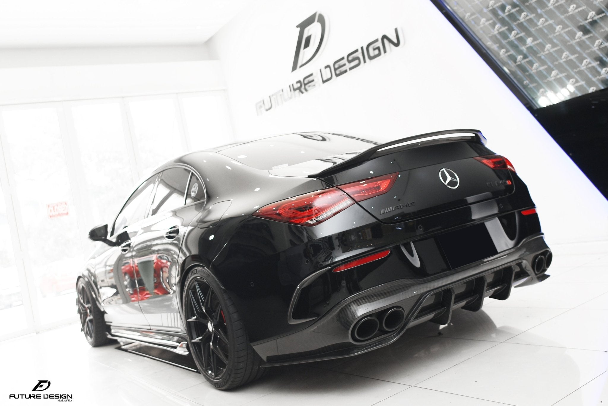 FUTURE DESIGN - MERCEDES CLA C118 GT CARBON FIBRE REAR DIFFUSER - Aero Carbon UK