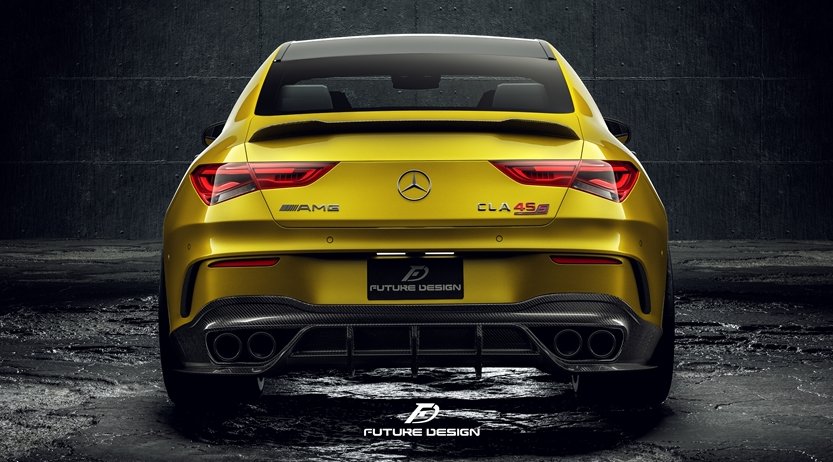 FUTURE DESIGN - MERCEDES CLA C118 GT CARBON FIBRE REAR DIFFUSER - Aero Carbon UK