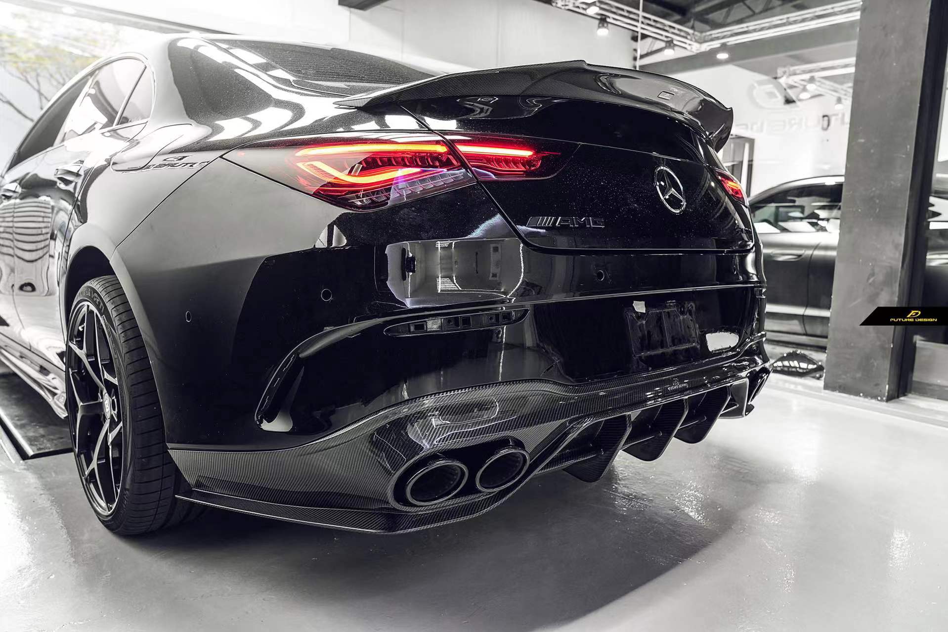 FUTURE DESIGN - MERCEDES CLA C118 GT CARBON FIBRE REAR DIFFUSER - Aero Carbon UK