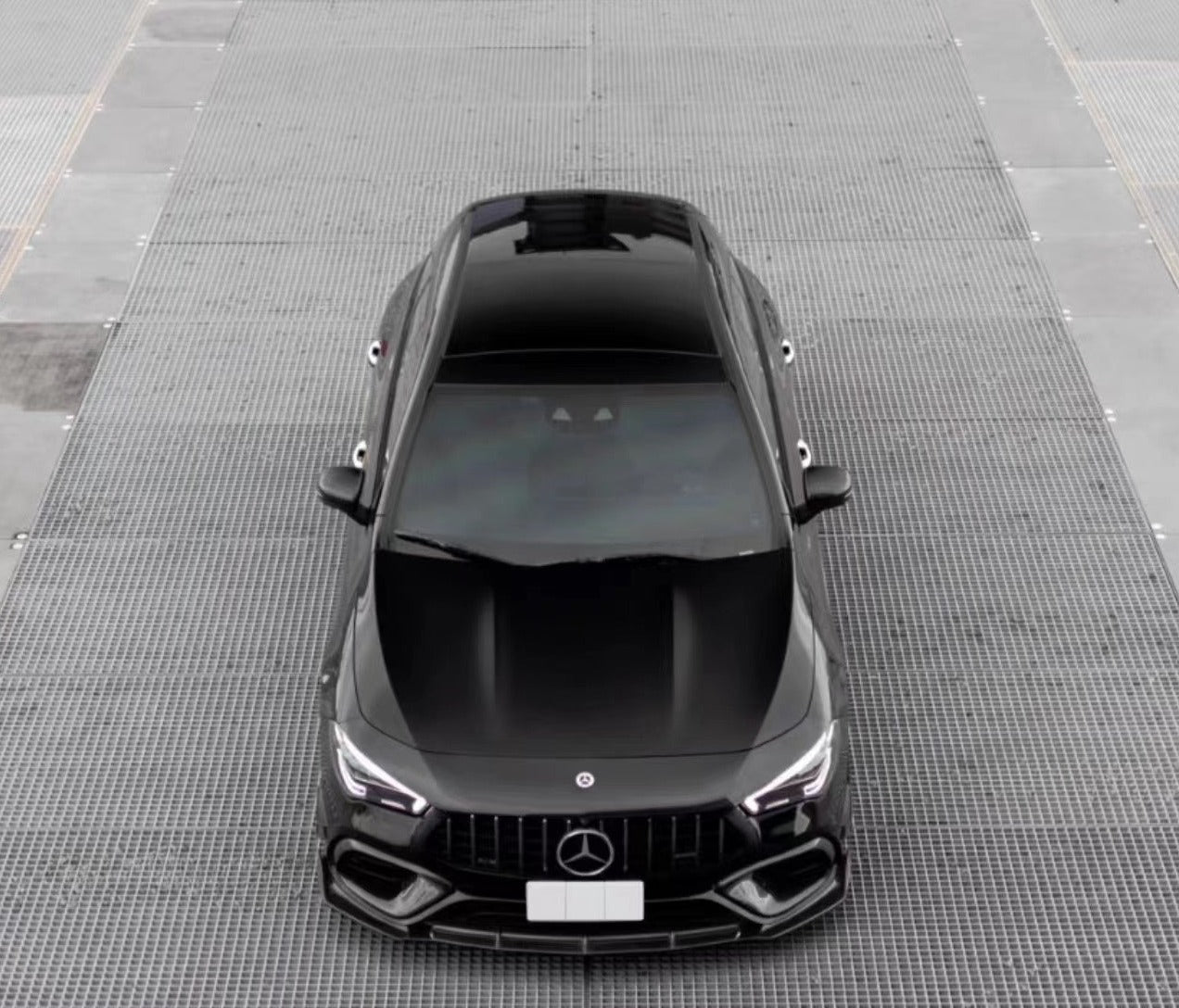 FUTURE DESIGN - MERCEDES CLA CLA45 C118 GT CARBON FIBRE FRONT LIP - Aero Carbon UK