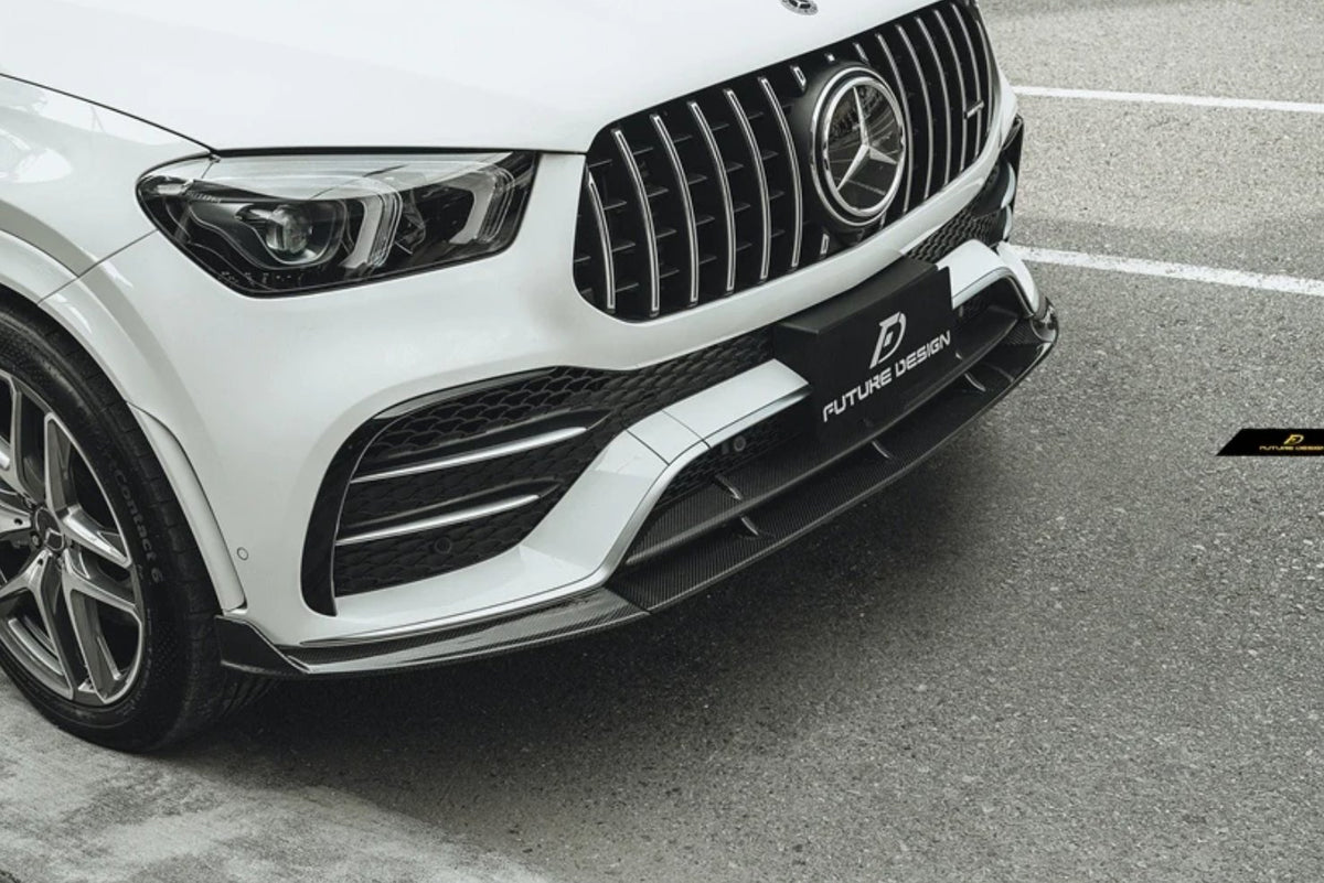 FUTURE DESIGN - MERCEDES GLE COUPE W167 CARBON FIBRE FRONT LIP SPLITTER - Aero Carbon UK