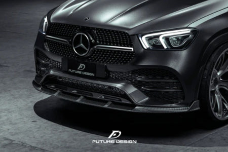 FUTURE DESIGN - MERCEDES GLE COUPE W167 CARBON FIBRE FRONT LIP SPLITTER - Aero Carbon UK