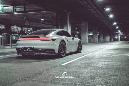 FUTURE DESIGN - PORSCHE 992 CARRERA DRY CARBON FIBRE REAR DIFFUSER - Aero Carbon UK