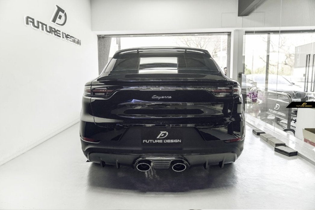 FUTURE DESIGN - PORSCHE CAYENNE COUPE 9Y3 DRY CARBON FIBRE SPOILER V2 - Aero Carbon UK