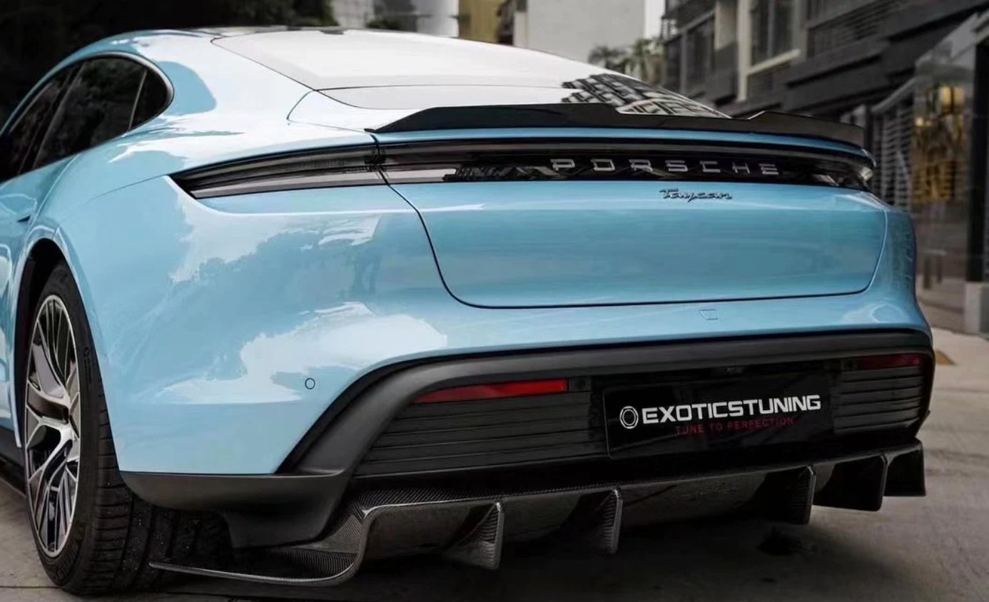 Tycan Rear Fender FUTURE DESIGN - PORSCHE TAYCAN CARBON FIBRE REAR DIFFUSER CARBON ...