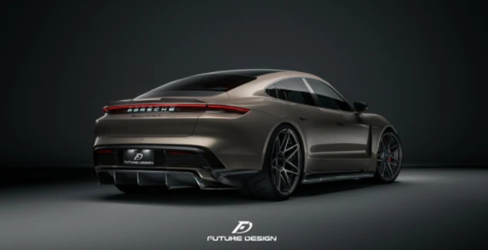 FUTURE DESIGN - PORSCHE TAYCAN CARBON FIBRE REAR SPOILER - Aero Carbon UK