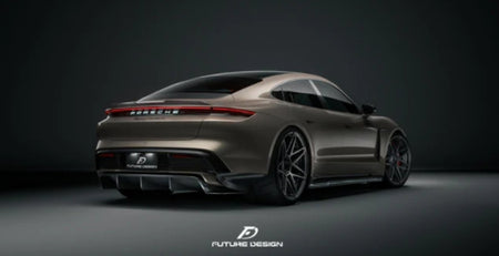 FUTURE DESIGN - PORSCHE TAYCAN CARBON FIBRE REAR SPOILER - Aero Carbon UK