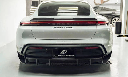 FUTURE DESIGN - PORSCHE TAYCAN CARBON FIBRE REAR SPOILER - Aero Carbon UK