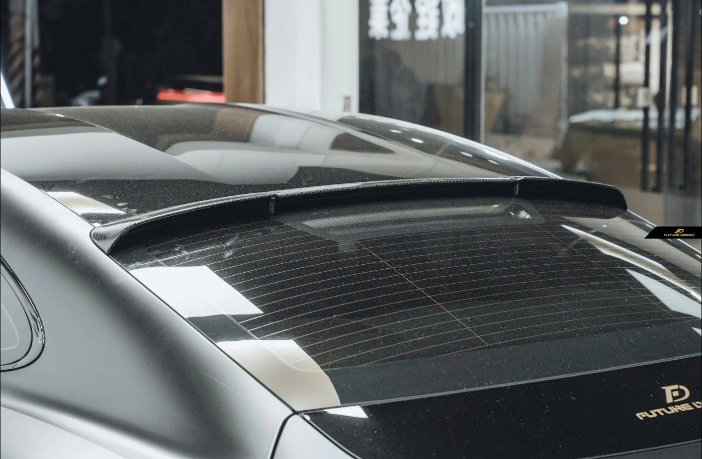 FUTURE DESIGN - PORSCHE TAYCAN CARBON FIBRE ROOF SPOILER - Aero Carbon UK