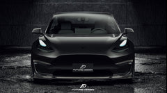 FUTURE DESIGN - TESLA MODEL 3 DRY CARBON FRONT LIP - Aero Carbon UK