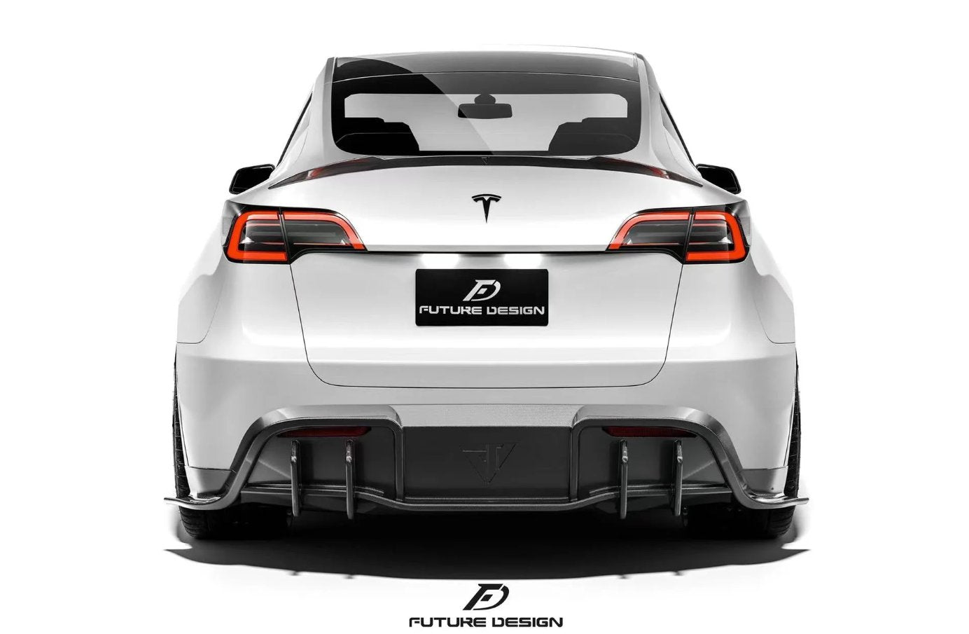 FUTURE DESIGN - TESLA MODEL Y DRY CARBON FIBRE REAR DIFFUSER - Aero Carbon UK