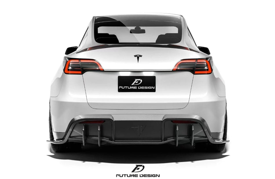 FUTURE DESIGN - TESLA MODEL Y DRY CARBON FIBRE REAR DIFFUSER - Aero Carbon UK