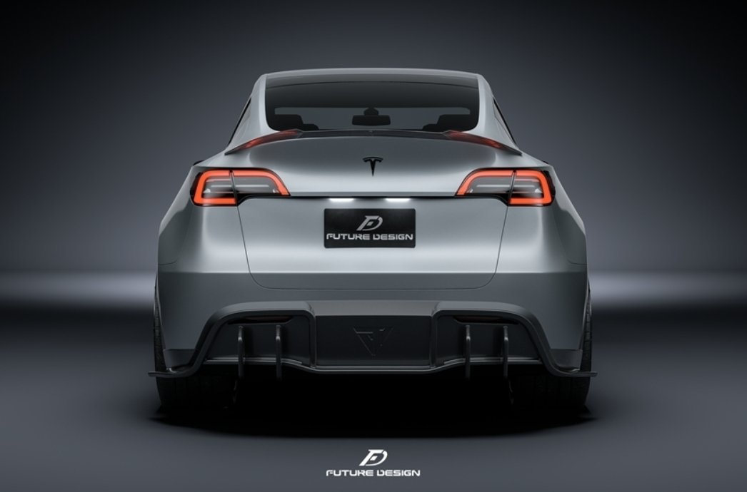 Tesla Model Y Rear Design FUTURE DESIGN - TESLA MODEL Y DRY CARBON FIBRE REAR SPOILER – Aero ...