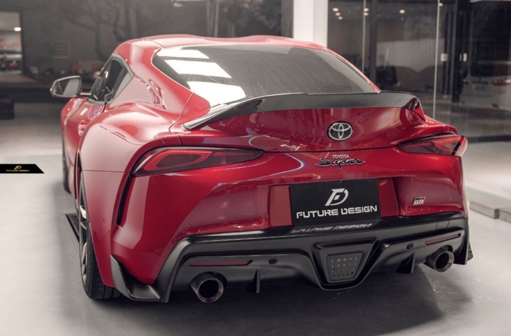 FUTURE DESIGN - TOYOTA GR SUPRA CARBON FIBRE DUCKTAIL SPOILER - Aero Carbon UK