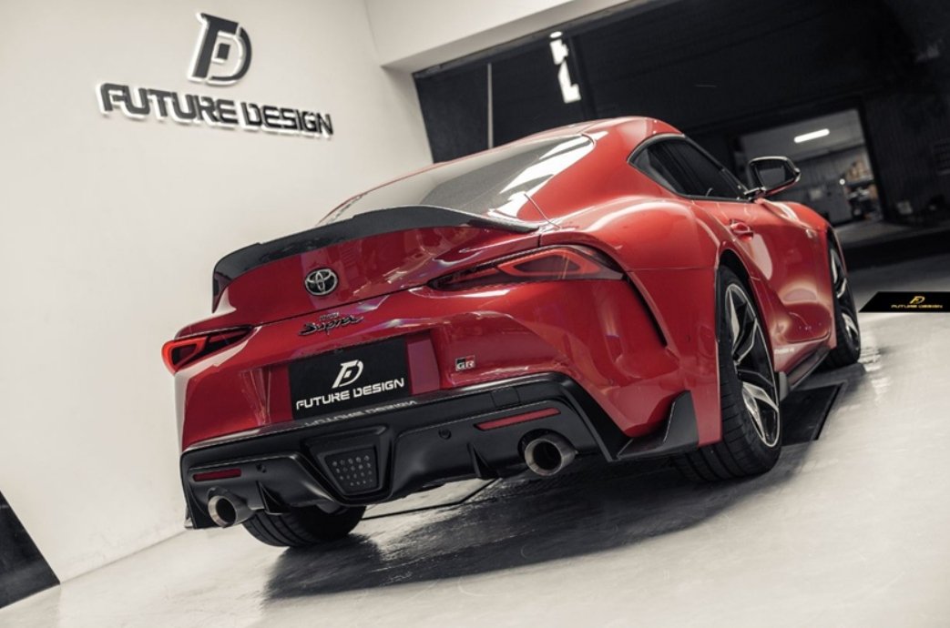 FUTURE DESIGN - TOYOTA GR SUPRA CARBON FIBRE DUCKTAIL SPOILER - Aero Carbon UK