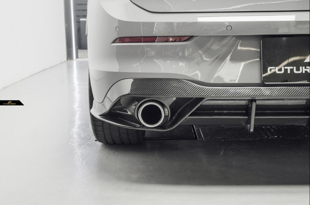 FUTURE DESIGN - VOLKSWAGEN GOLF MK8 GTI / R LINE CARBON FIBRE REAR DIFFUSER - Aero Carbon UK