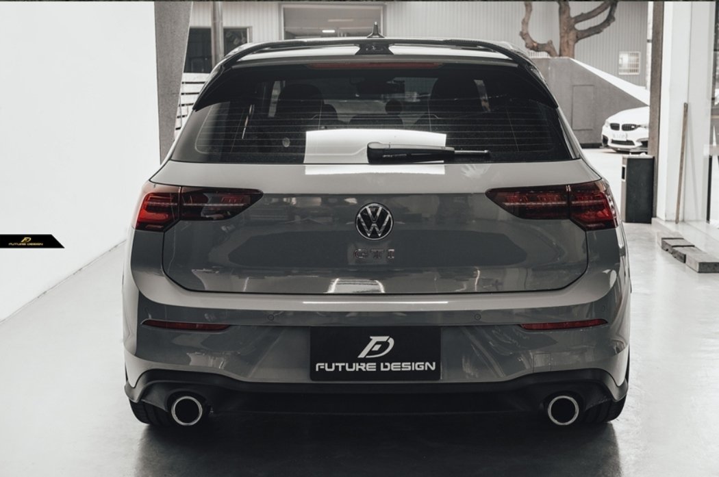 FUTURE DESIGN - VOLKSWAGEN GOLF MK8 GTI / R LINE CARBON FIBRE REAR SPO ...
