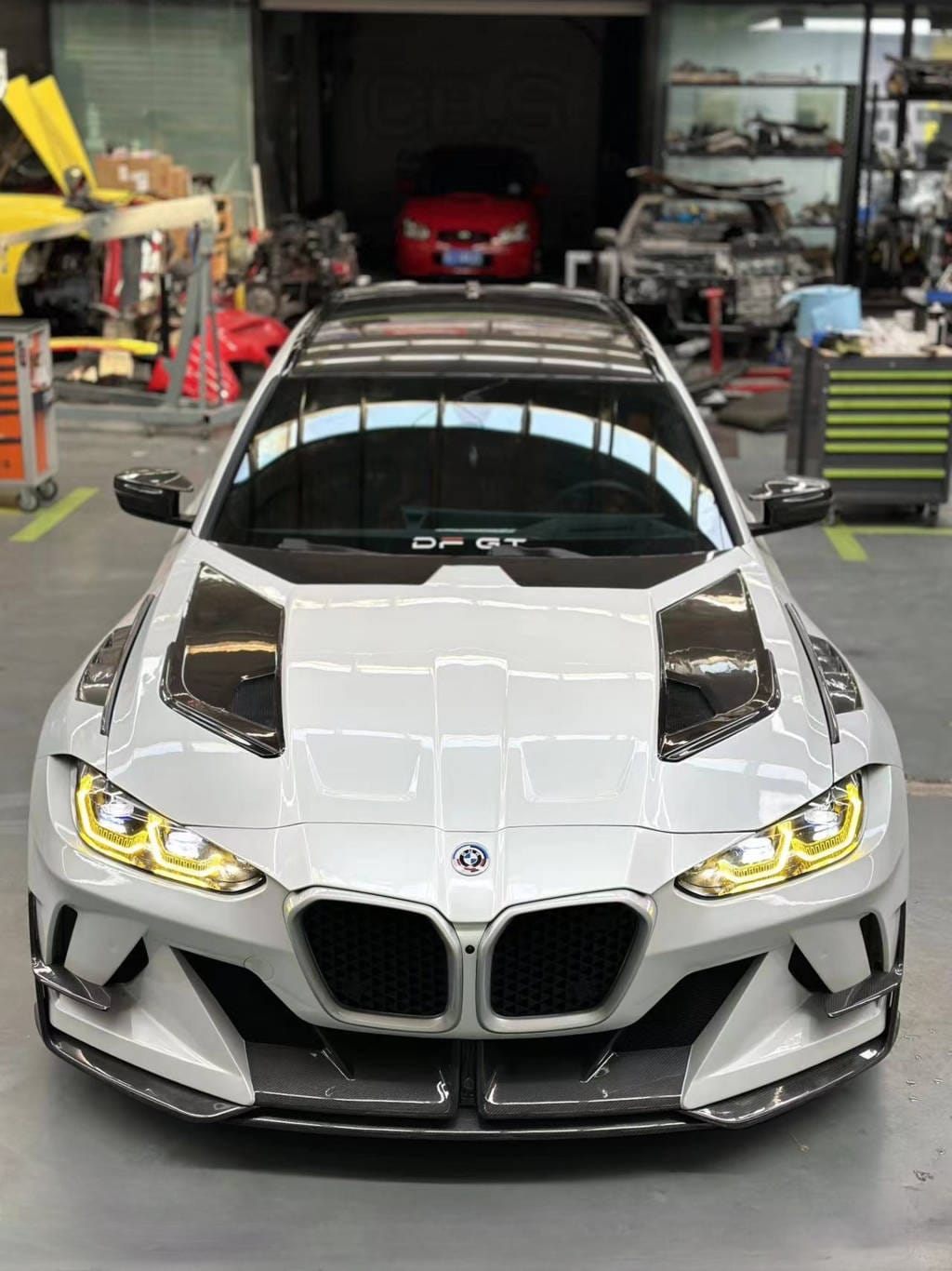 GEEX - BMW M3 G80 G81 / M4 G82 3.0 CSL HOMMAGE CONVERSION FRONT BUMPER AND FENDER KIT - Aero Carbon UK