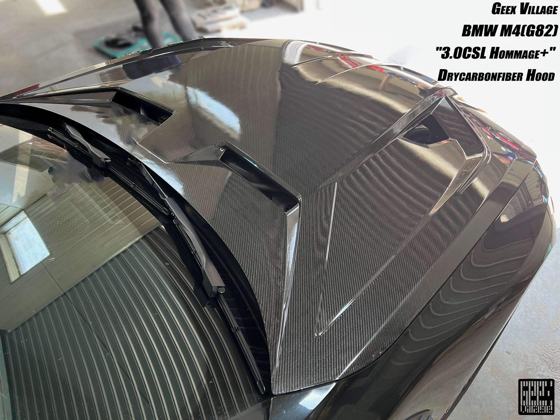 GEEX - BMW M3 G80 G81 / M4 G82 DRY CARBON FIBRE FRONT HOOD BONNET "3.0 CSL" - Aero Carbon UK