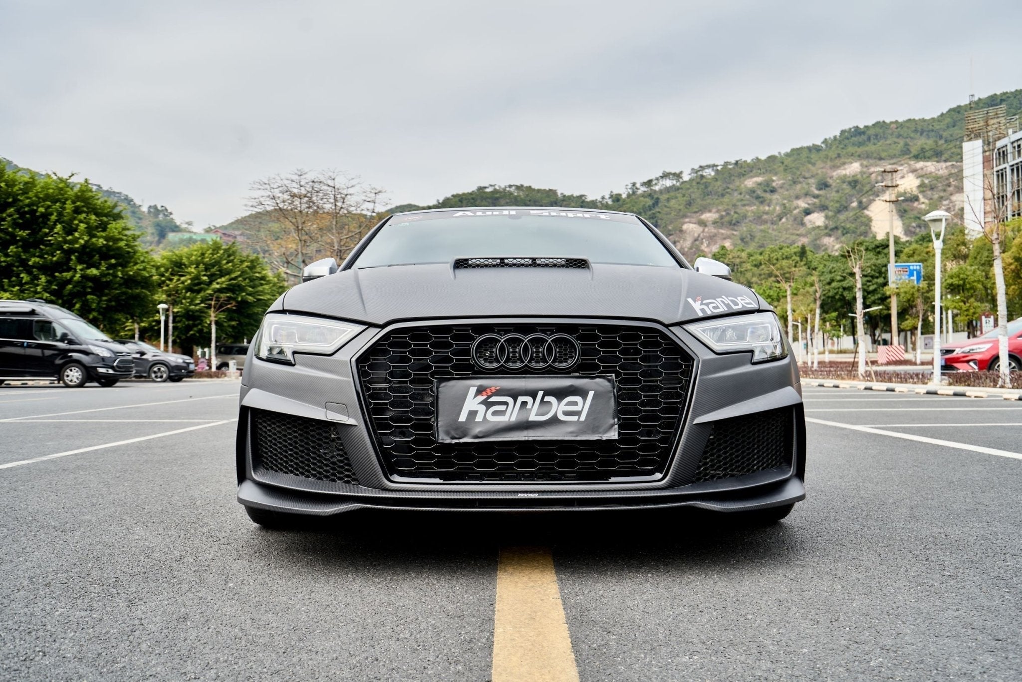 KARBEL - AUDI A3 / S3 8V CARBON FIBRE FRONT BUMPER - Aero Carbon UK