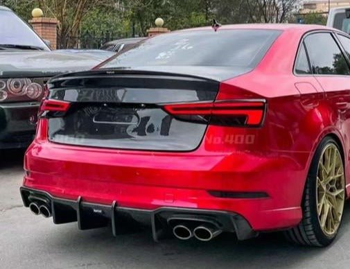KARBEL - AUDI A3 / S3 / RS3 8V CARBON FIBRE DUCKTAIL REAR TRUNK LID - Aero Carbon UK