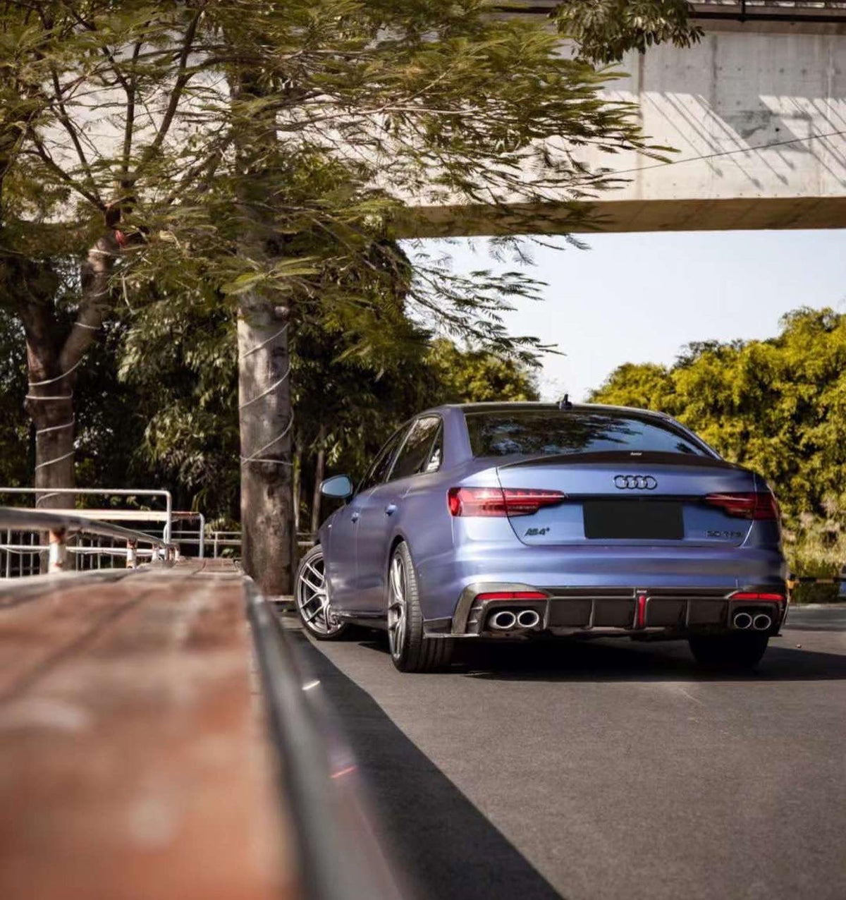 KARBEL - AUDI A4 S LINE / S4 B9 B9.5 CARBON FIBRE REAR SPOILER V2 - Aero Carbon UK