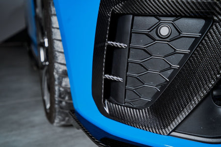 KARBEL - AUDI A4 S LINE / S4 B9.5 CARBON FIBRE FRONT BUMPER UPPER VALENCES - Aero Carbon UK