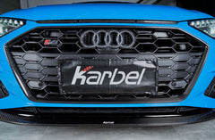 KARBEL - AUDI A4 S LINE / S4 B9.5 CARBON FIBRE FRONT LIP V1 - Aero Carbon UK