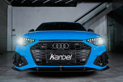 KARBEL - AUDI A4 S LINE / S4 B9.5 CARBON FIBRE FRONT LIP V2 - Aero Carbon UK