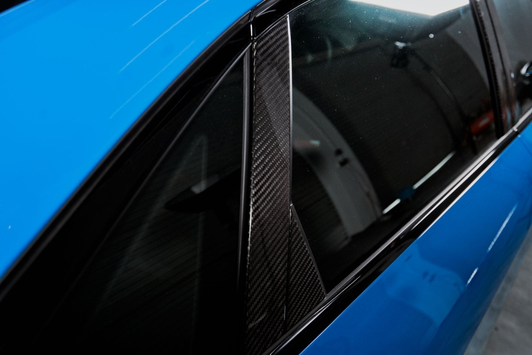 KARBEL - AUDI A4 S LINE / S4 B9.5 CARBON FIBRE WINDOW PILLAR PANEL TRIM - Aero Carbon UK