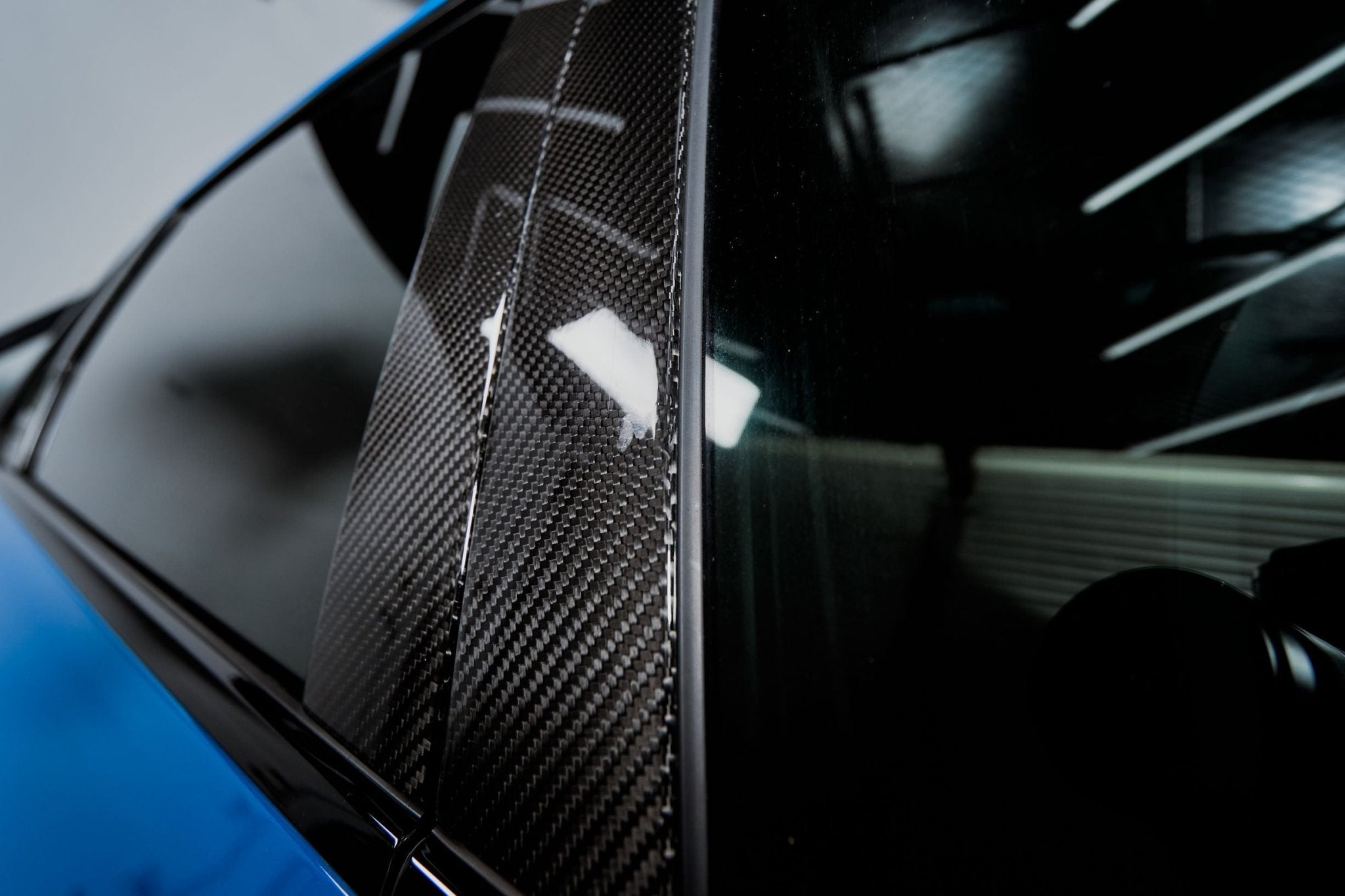 KARBEL - AUDI A4 S LINE / S4 B9.5 CARBON FIBRE WINDOW PILLAR PANEL TRIM - Aero Carbon UK