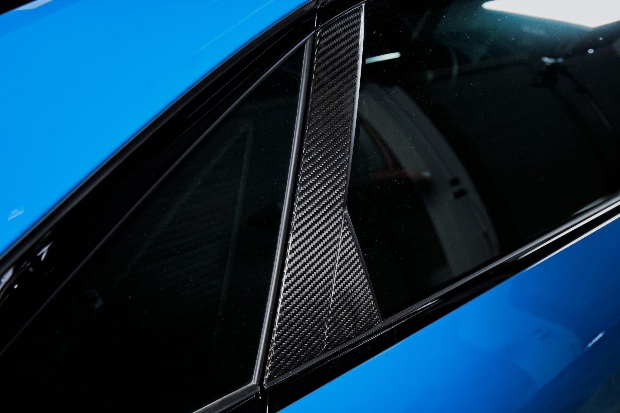 KARBEL - AUDI A4 S LINE / S4 B9.5 CARBON FIBRE WINDOW PILLAR PANEL TRIM - Aero Carbon UK