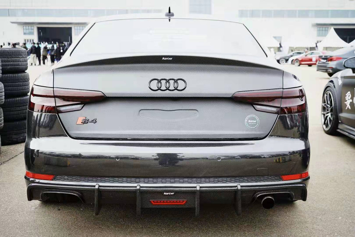 KARBEL - AUDI A4/ S4 B9 B9.5 CARBON FIBRE REAR TRUNK LID - Aero Carbon UK