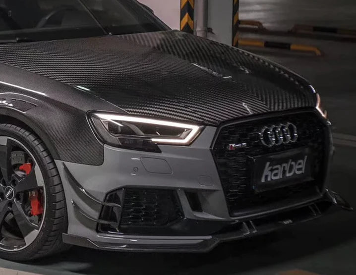 KARBEL - AUDI RS3 8V (2018-2020) CARBON FIBRE FRONT LIP - Aero Carbon UK