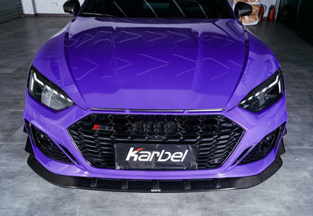 KARBEL - AUDI RS5 B9.5 2020+ DRY CARBON FRONT LIP - Aero Carbon UK