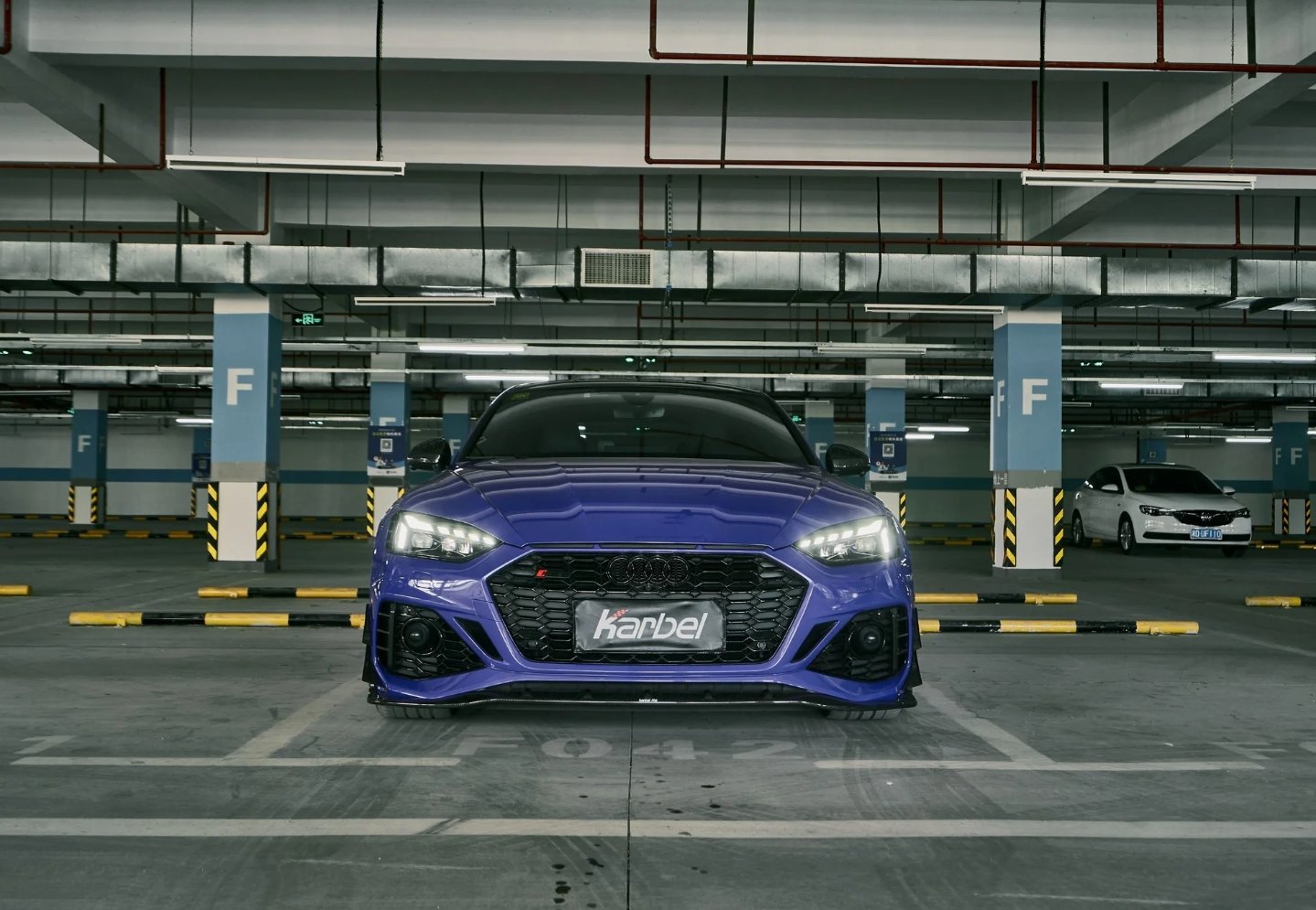 KARBEL - AUDI RS5 B9.5 2020+ DRY CARBON FRONT LIP - Aero Carbon UK