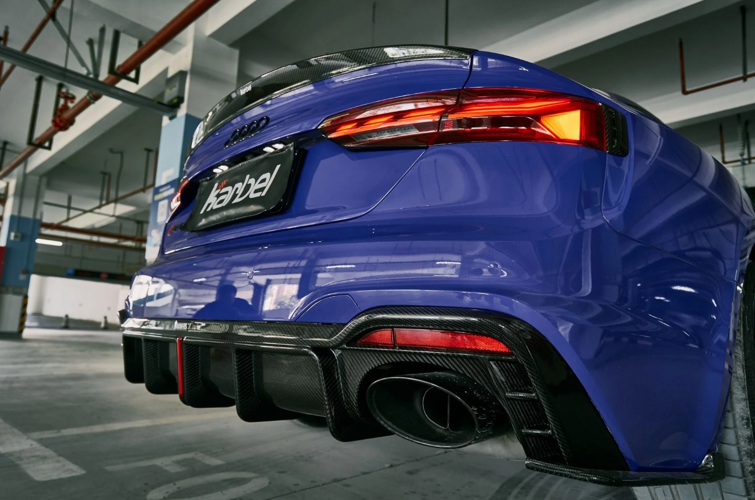 KARBEL - AUDI RS5 B9.5 2020+ DRY CARBON REAR DIFFUSER - Aero Carbon UK