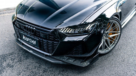 KARBEL - AUDI RS6 RS7 C8 CARBON FIBRE FRONT CANARDS - Aero Carbon UK