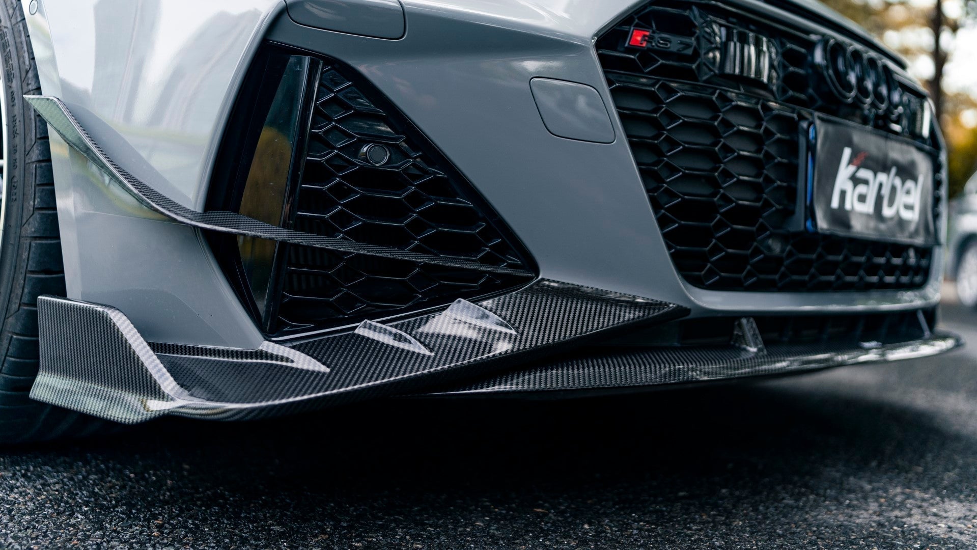 KARBEL - AUDI RS6 RS7 C8 CARBON FIBRE FRONT CANARDS - Aero Carbon UK