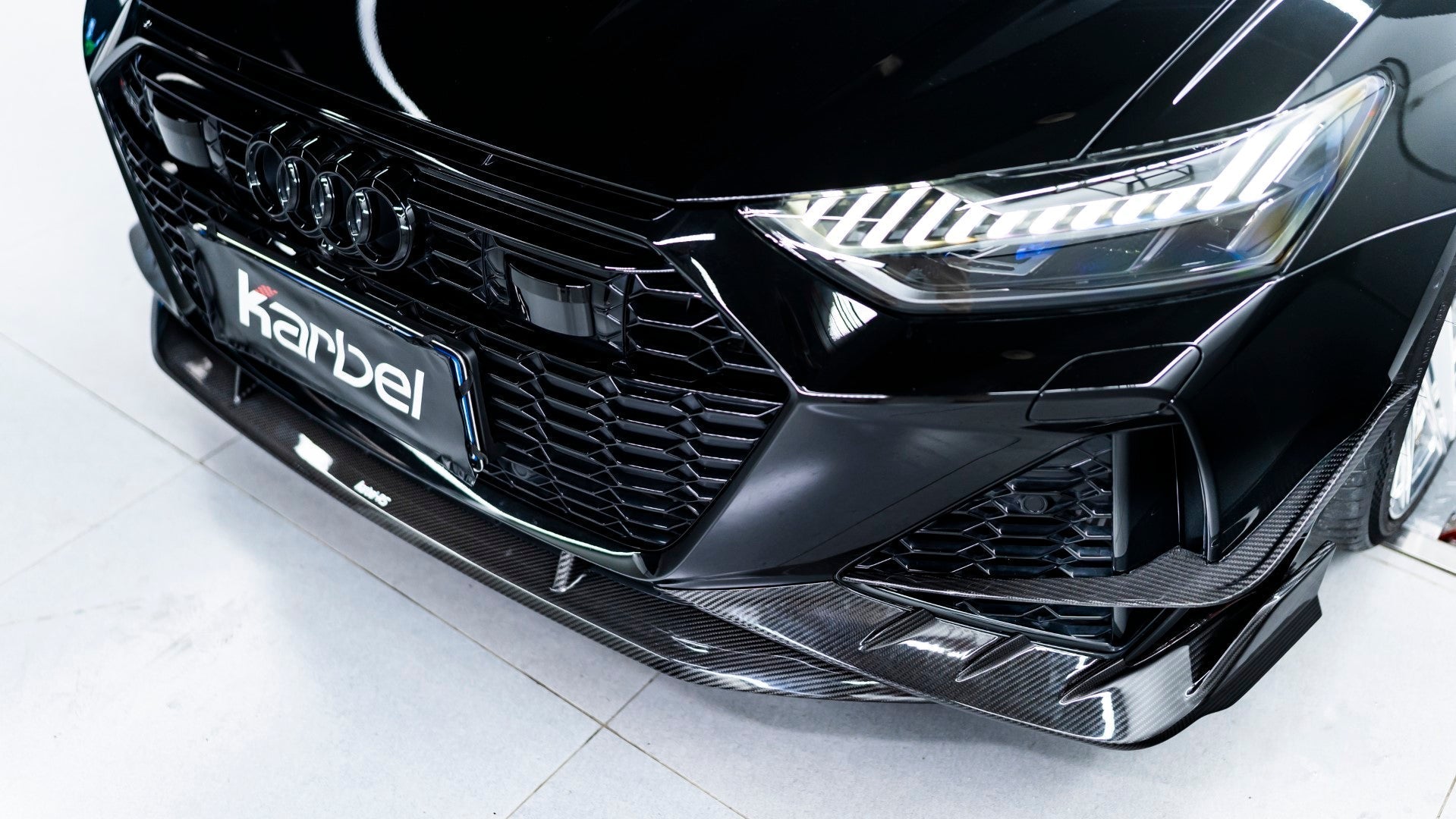 KARBEL - AUDI RS6 RS7 C8 CARBON FIBRE FRONT CANARDS - Aero Carbon UK