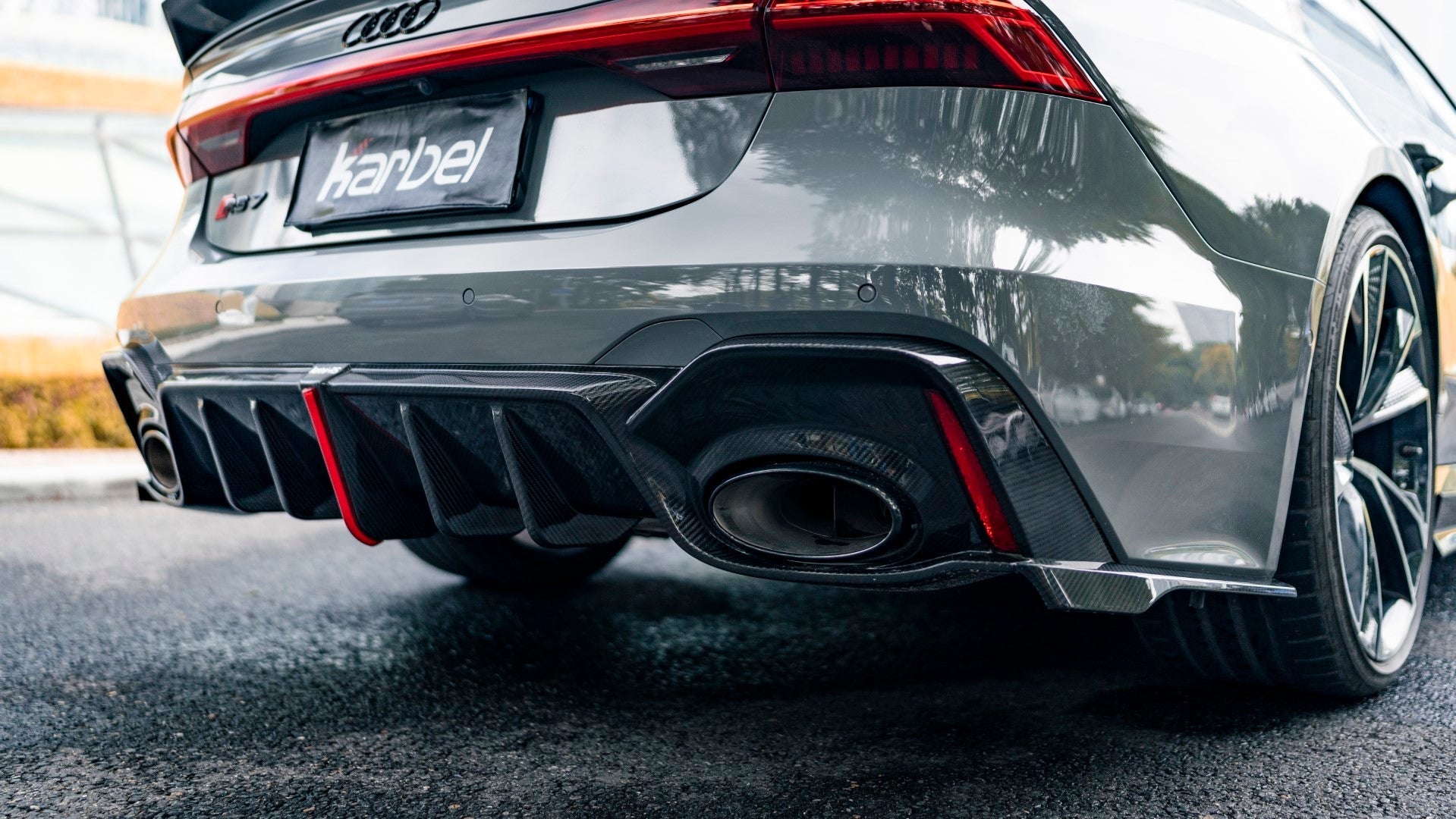Audi B6 Rear Diffuser KARBEL - AUDI RS6 RS7 C8 DRY CARBON FIBRE REAR DIFFUSER – Aero Carbon UK