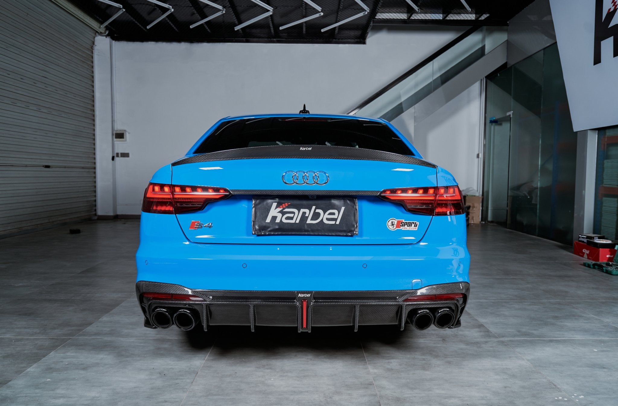 KARBEL - AUDI S4 B9.5 CARBON FIBRE REAR DIFFUSER V1 - Aero Carbon UK