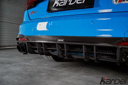 KARBEL - AUDI S4 B9.5 CARBON FIBRE REAR DIFFUSER V2 - Aero Carbon UK