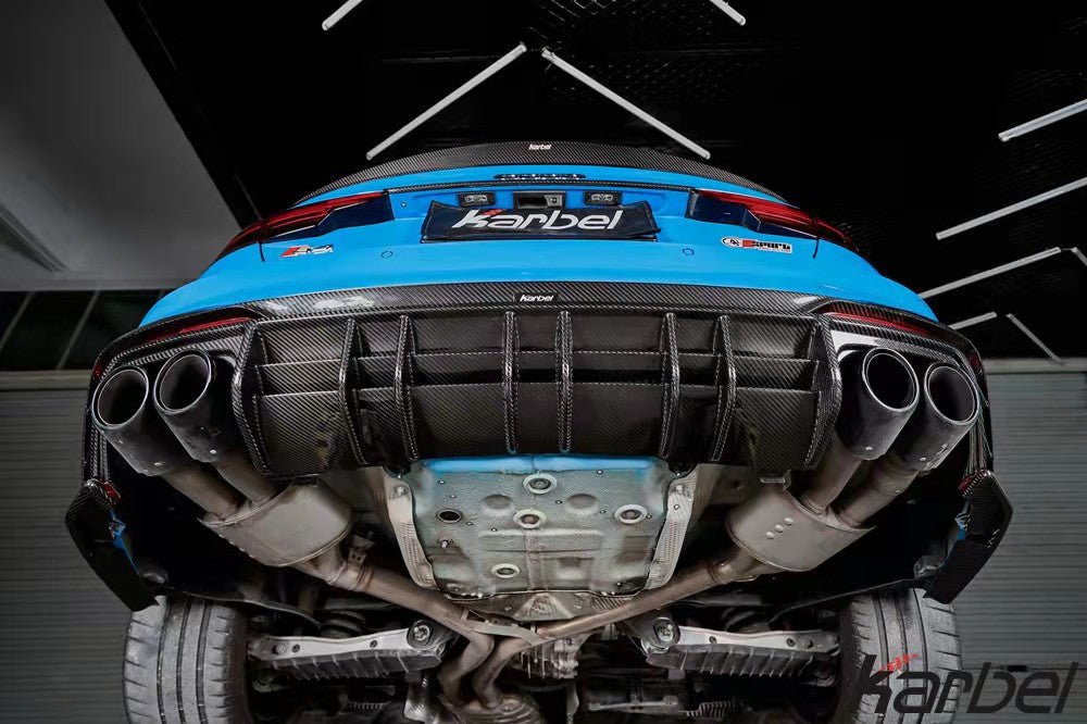 KARBEL - AUDI S4 B9.5 CARBON FIBRE REAR DIFFUSER V2 - Aero Carbon UK