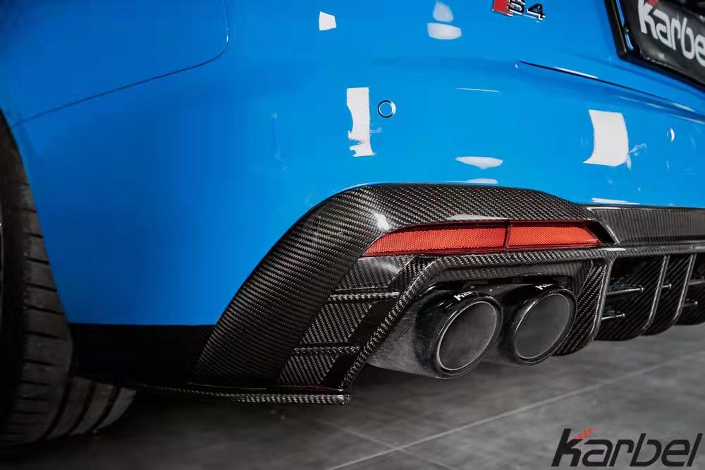 KARBEL - AUDI S4 B9.5 CARBON FIBRE REAR DIFFUSER V2 - Aero Carbon UK